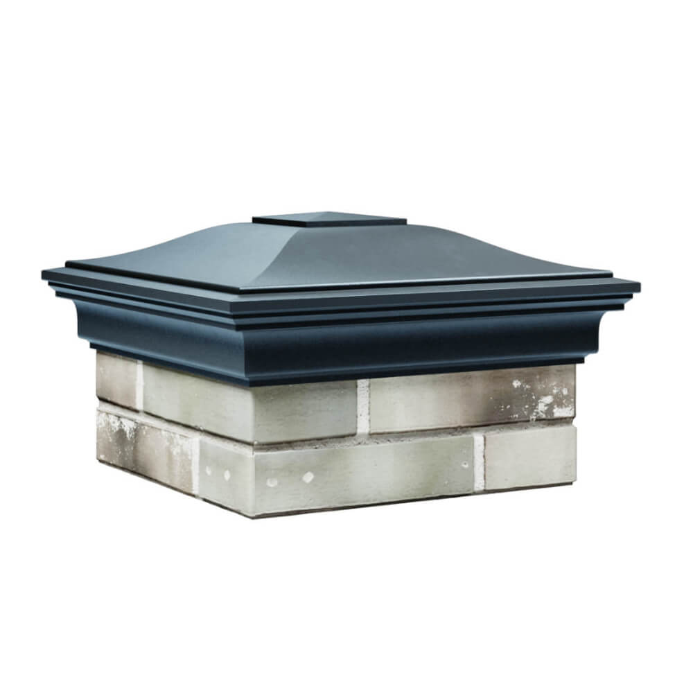 Колпак Zking Монблан Серый на столб 1.5х1.5 еврокирпича 0.7НФ (355х355мм) в Якутске фото