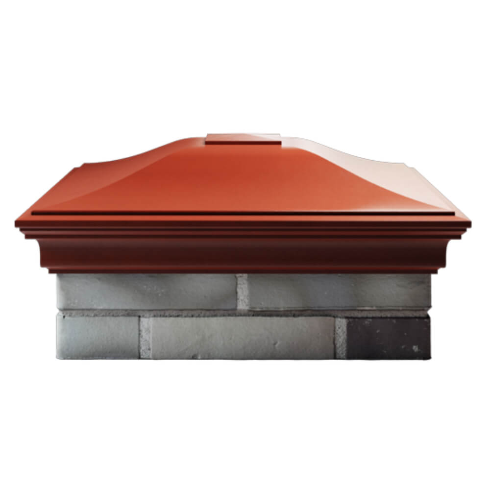 Колпак Zking Монблан Красный на столб 2х2 кирпича (515х515мм) в Якутске фото
