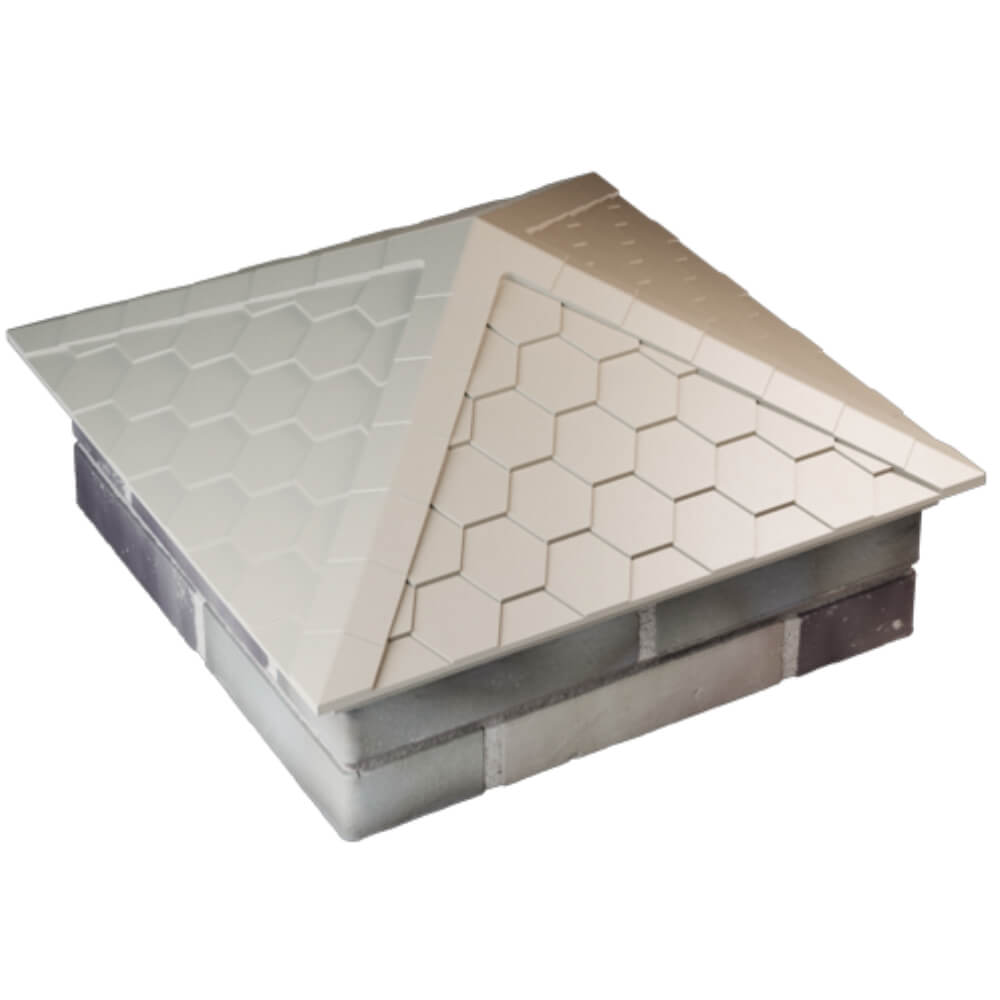 Колпак Zking Эверест Бежевый на столб 2х2 кирпича (535х535мм) Якутск фото