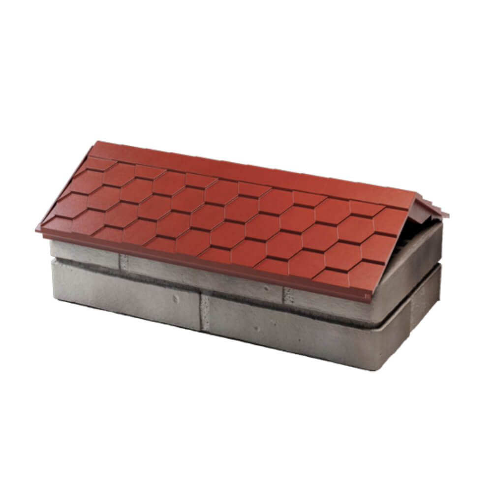 Парапет Zking Эверест Красный с посадкой на 1 кирпич (200/225/255мм) в Якутске фото