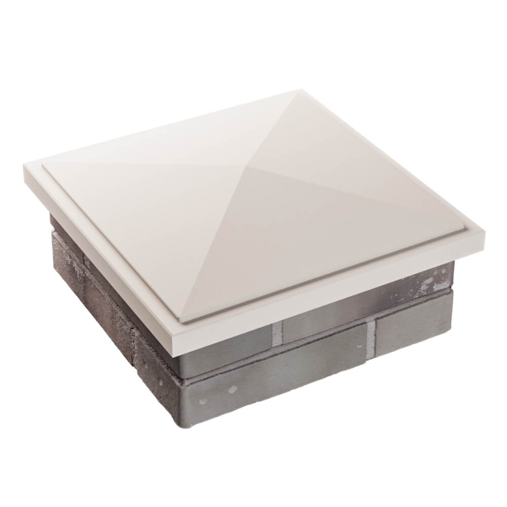 Колпак Zking БонаМоно Бежевый на столб 1.5х1.5 кирпича (385х385, 400х400мм) в Якутске фото