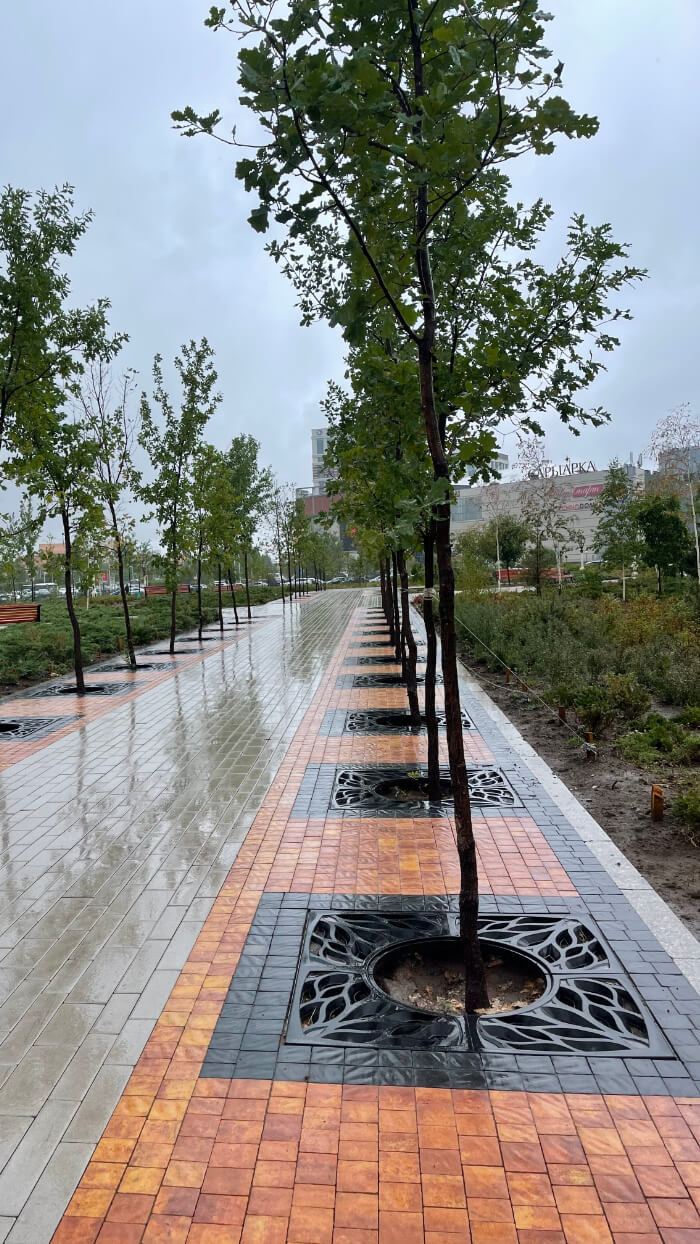 Приствольная решетка для дерева ZKING CRUST 1.2х1.2м Черная в Якутске фото