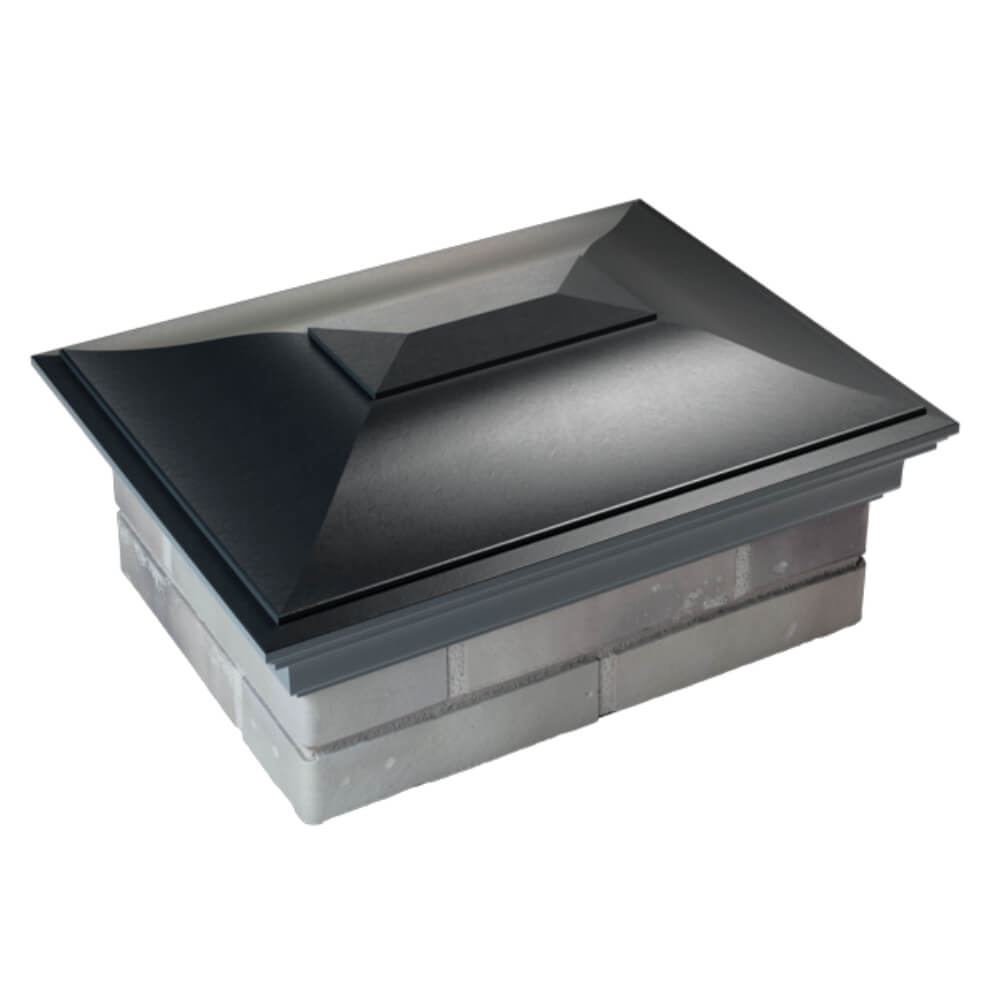 Колпак Zking Монблан Черный на столб 2х1.5 кирпича (515х385мм) Якутск фото