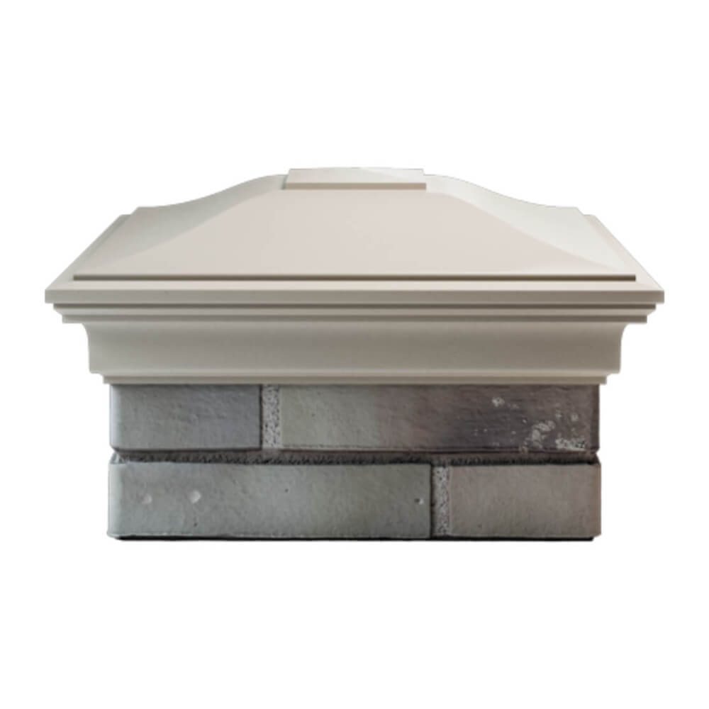 Колпак Zking Монблан Бежевый на столб 1.5х1.5 еврокирпича 0.7НФ (355х355мм) Якутск фото