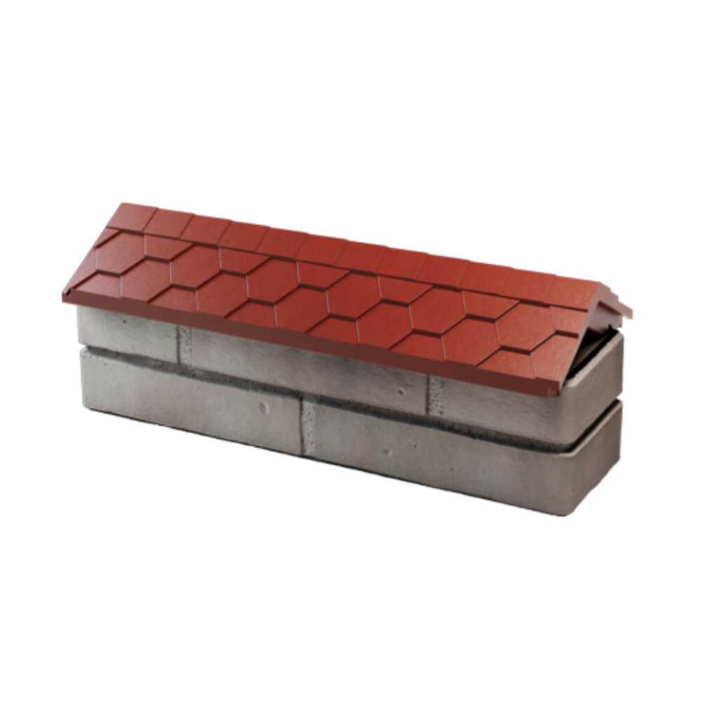 Парапет Zking Эверест Красный с посадкой на 0.5 кирпича (130мм) в Якутске фото