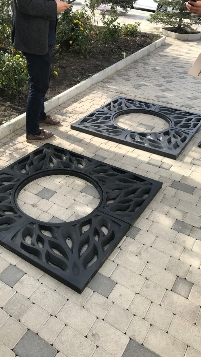 Приствольная решетка для дерева ZKING CRUST 1.2х1.2м Черная в Якутске фото