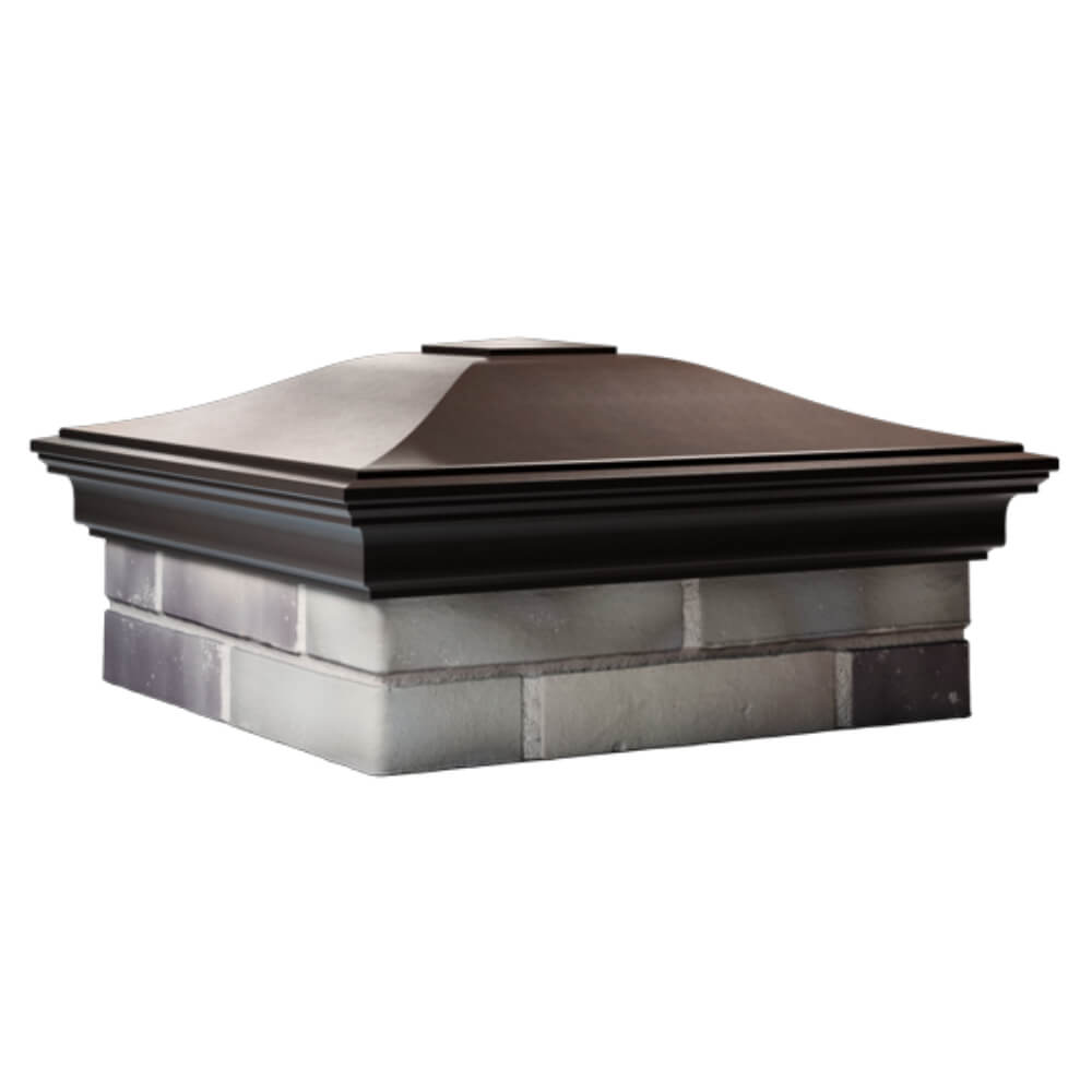 Колпак Zking Монблан Коричневый на столб 2х2 кирпича (515х515мм) в Якутске фото