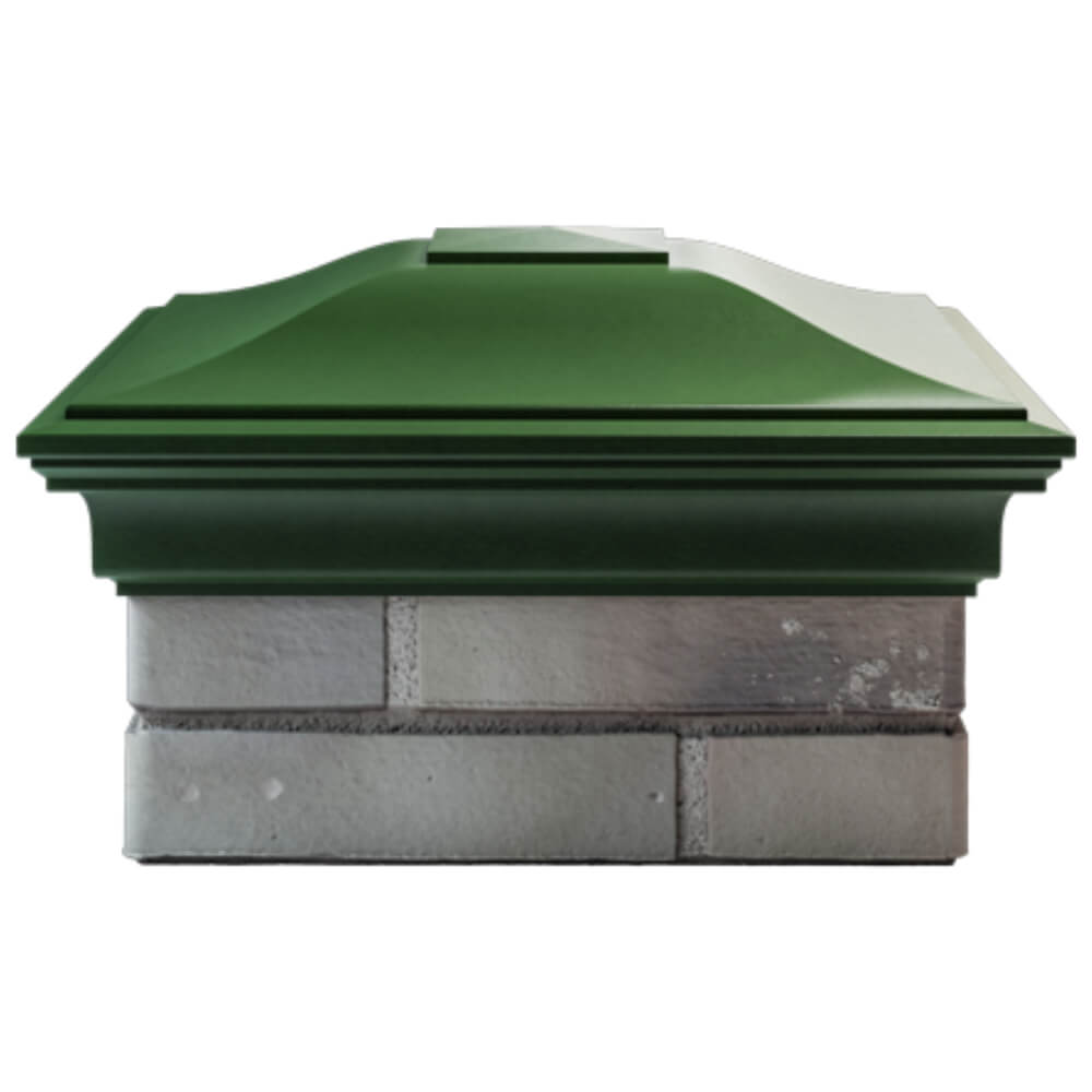 Колпак Zking Монблан Зеленый на столб 1.5х1.5 кирпича (385х385мм) Якутск фото