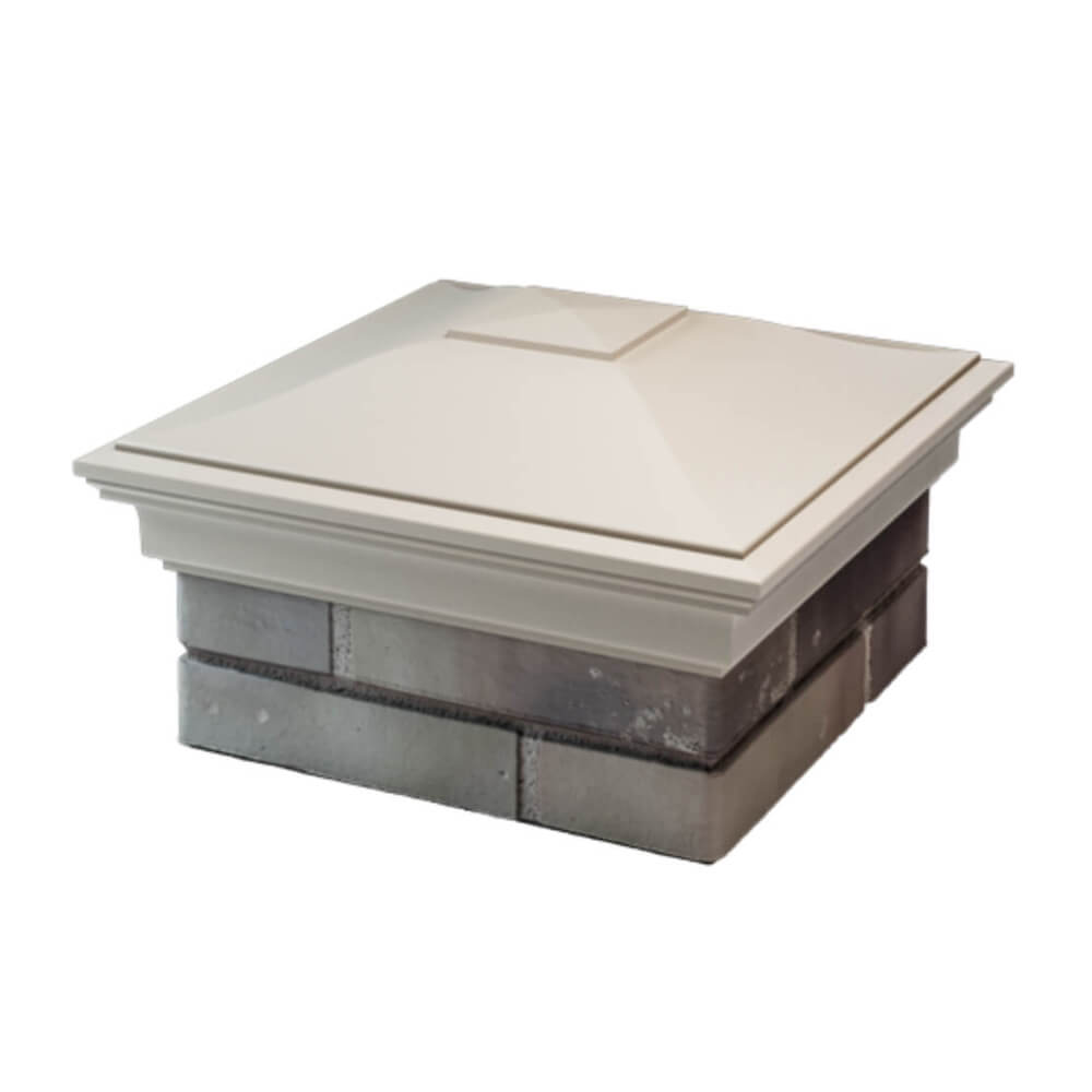 Колпак Zking Монблан Бежевый на столб 1.5х1.5 еврокирпича 0.7НФ (355х355мм) в Якутске фото