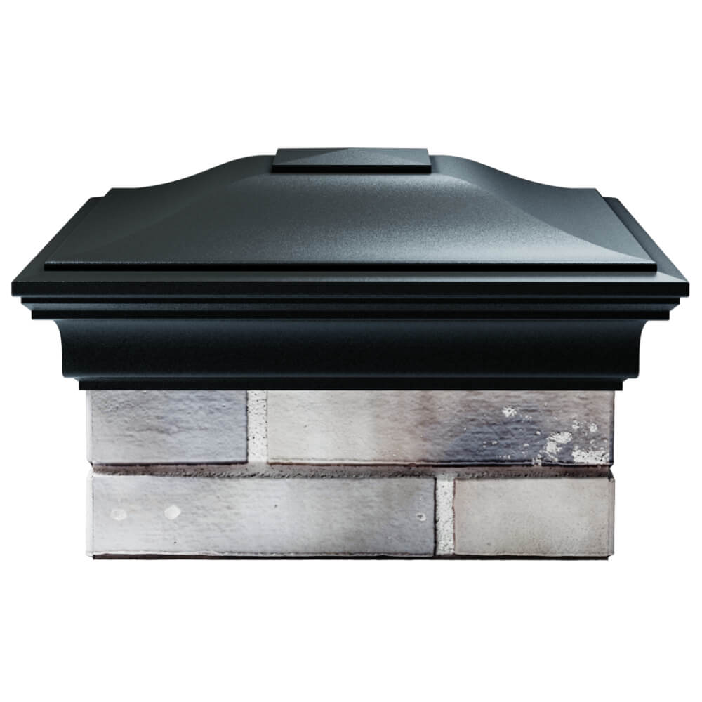 Колпак Zking Монблан Черный на столб 1.5х1.5 кирпича (385х385мм) Якутск фото