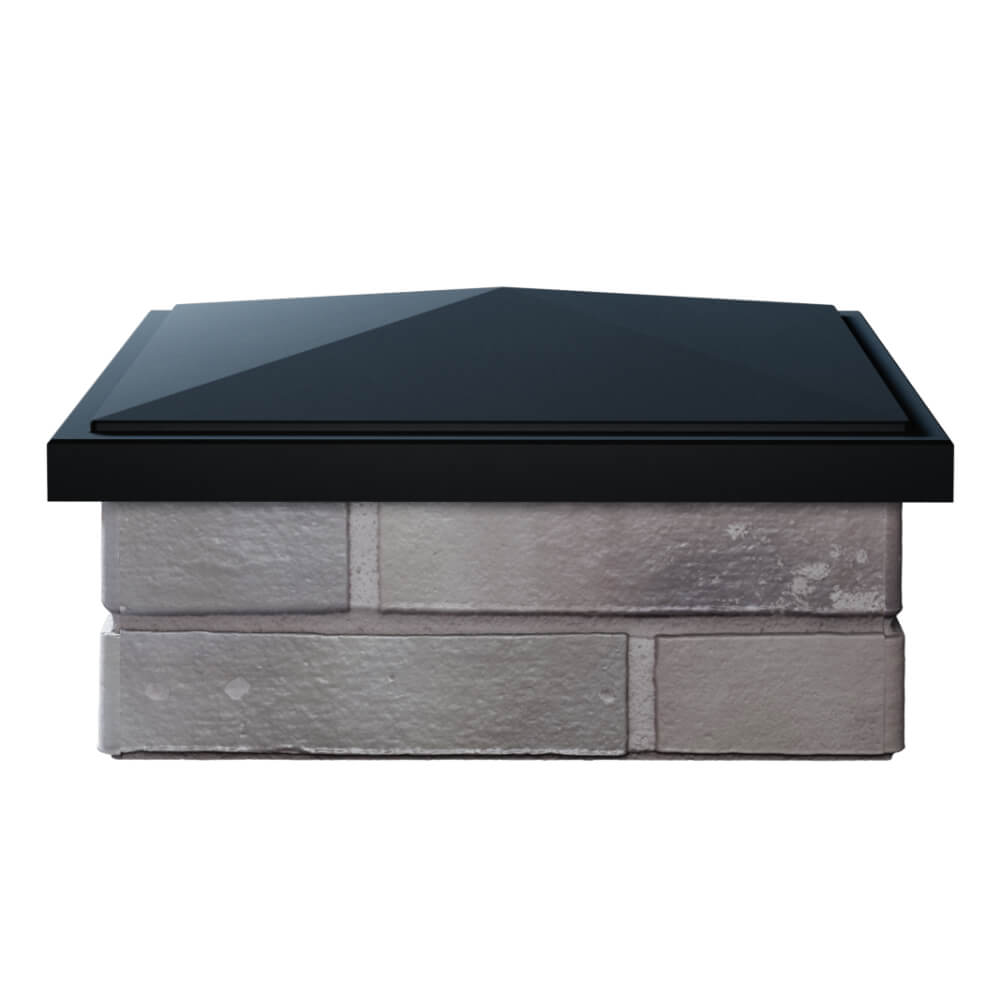 Колпак Zking БонаМоно Черный на столб 1.5х1.5 кирпича (385х385, 400х400мм) Якутск фото