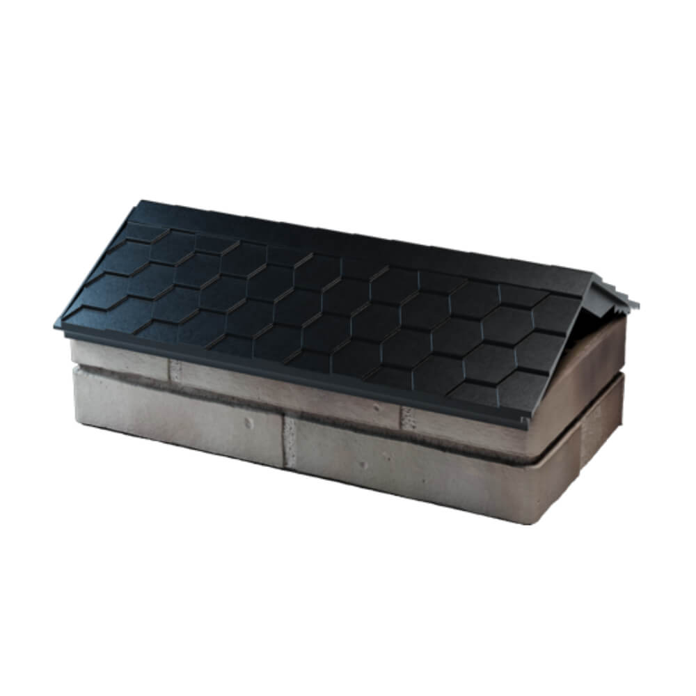 Парапет Zking Эверест Черный с посадкой на 1 кирпич (200/225/255мм) в Якутске фото