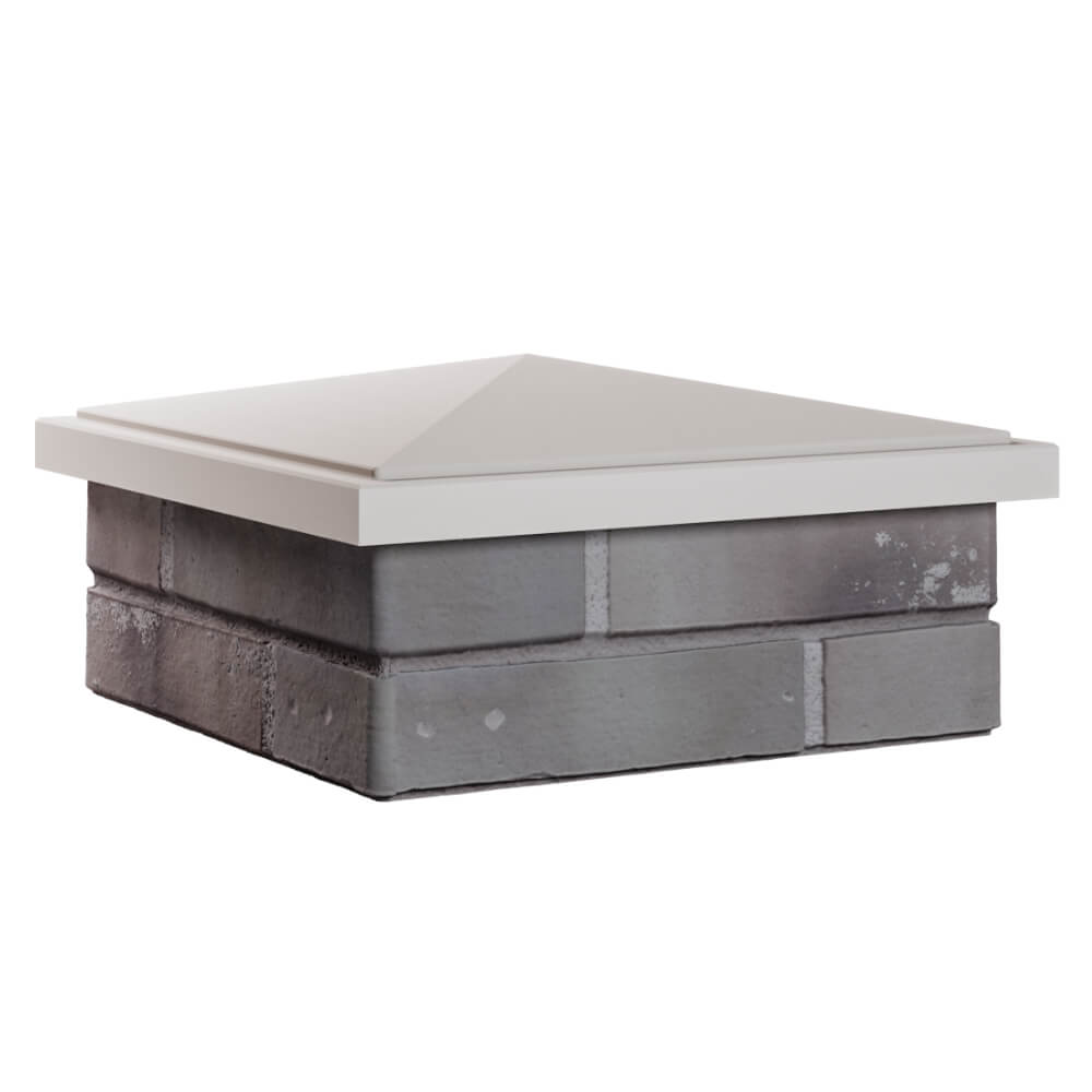 Колпак Zking БонаМоно Бежевый на столб 1.5х1.5 кирпича (385х385, 400х400мм) в Якутске фото