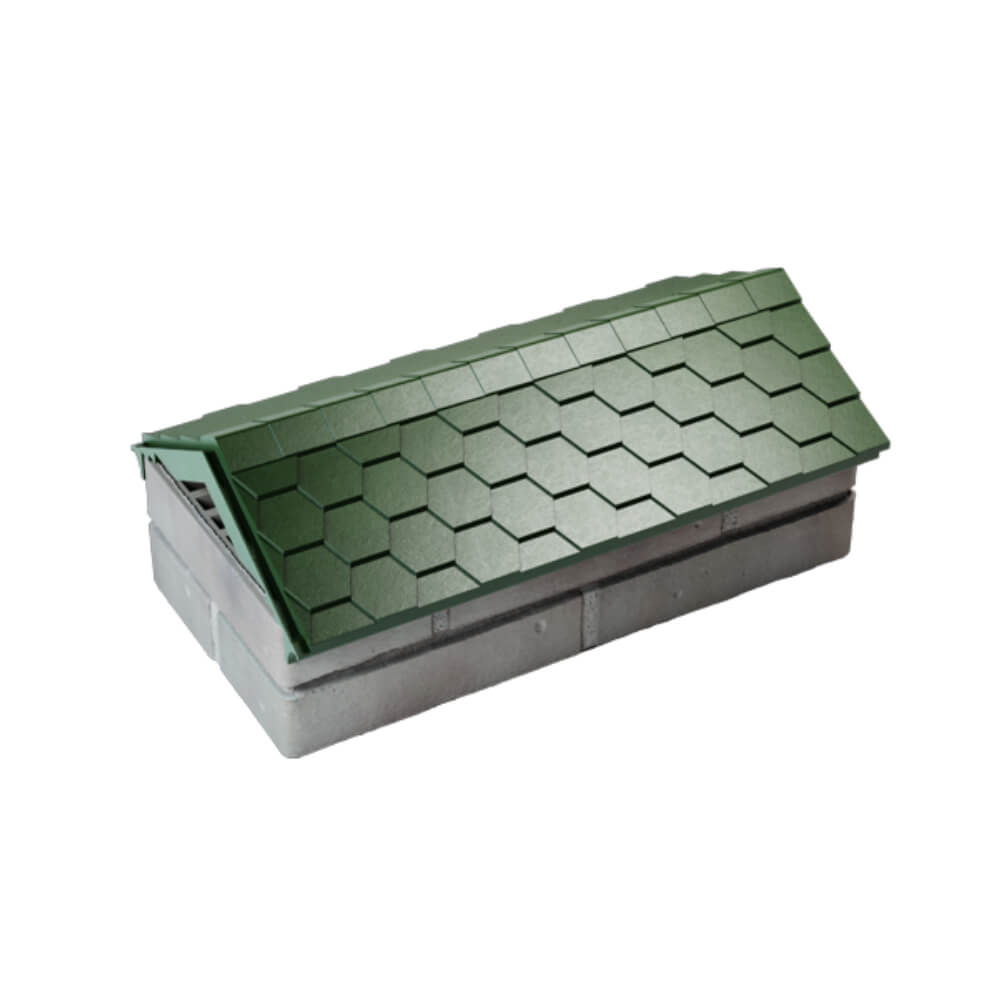 Парапет Zking Эверест Зеленый с посадкой на 1 кирпич (200/225/255мм) в Якутске фото