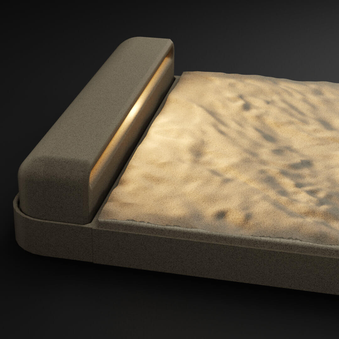 LED Светильник для шаговой плиты STONE Светлая Галька 330х75х98мм Якутск фото