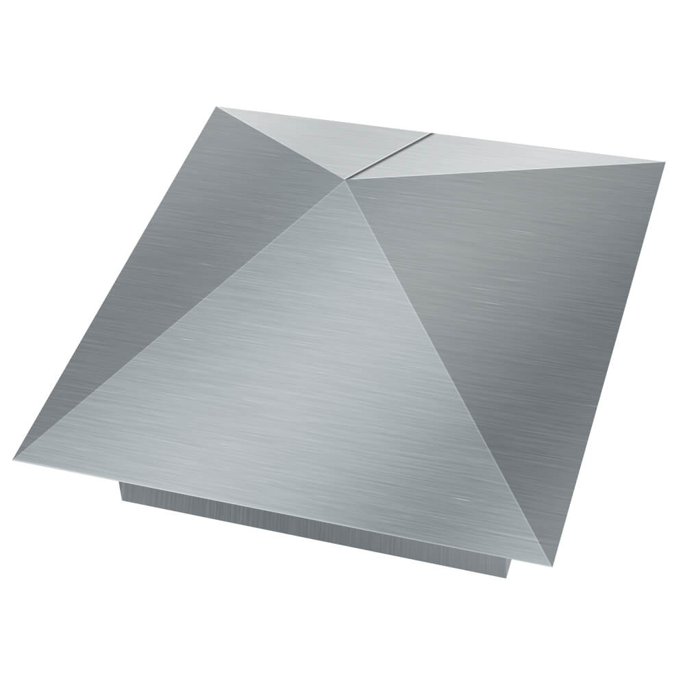 Колпак металлический 380х380мм оцинкованный заборный Якутск фото