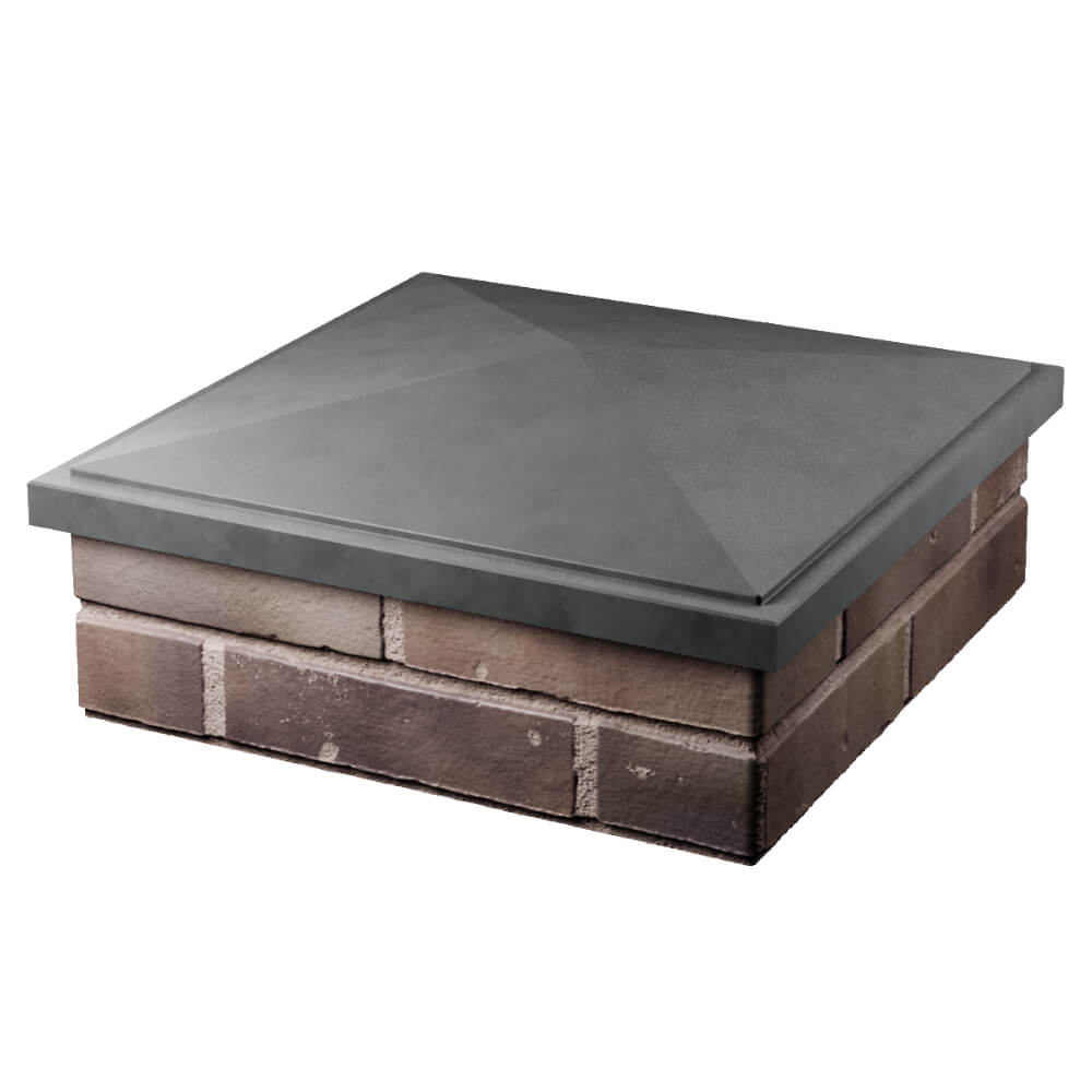 Колпак Zking БонаМоно Серый на столб 2х2 кирпича (515х515, 530х530мм) в Якутске фото