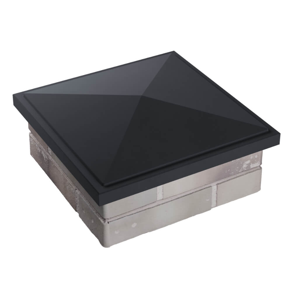 Колпак Zking БонаМоно Серый на столб 1.5х1.5 кирпича (385х385, 400х400мм) в Якутске фото