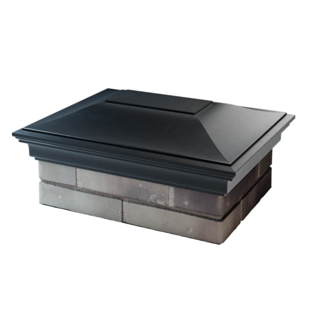 Колпак Zking Монблан Черный на столб 2х1.5 кирпича (515х385мм) в Якутске фото