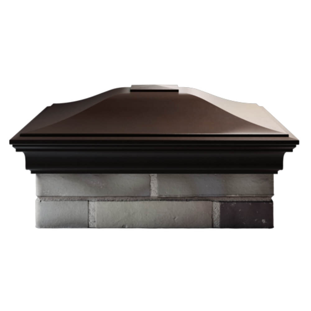 Колпак Zking Монблан Коричневый на столб 2х2 кирпича (515х515мм) в Якутске фото