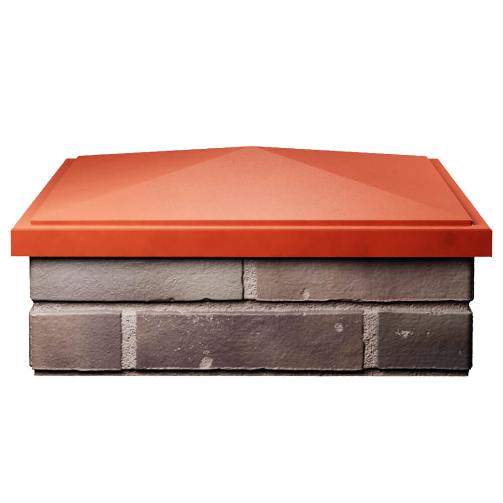 Колпак Zking БонаМоно Красный на столб 2х2 кирпича (515х515, 530х530мм) Якутск фото