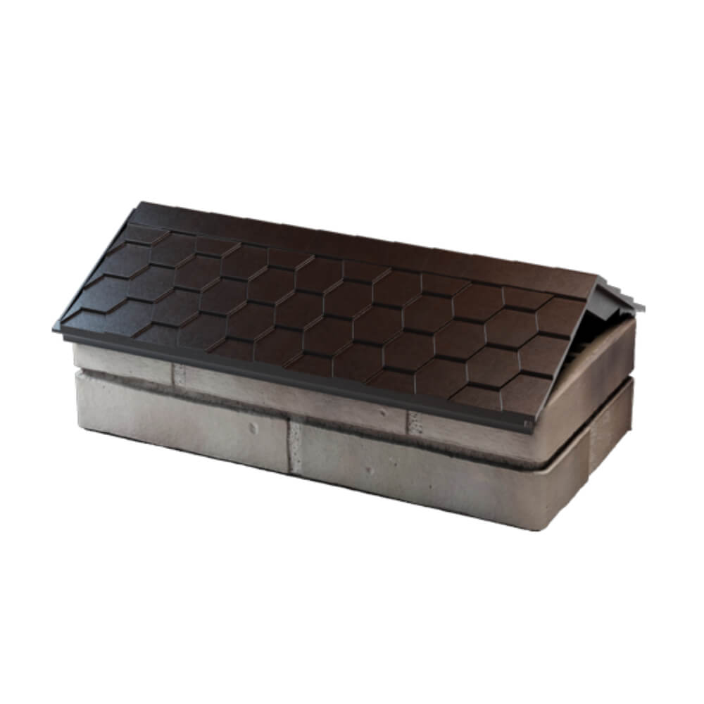 Парапет Zking Эверест Коричневый с посадкой на 1 кирпич (200/225/255мм) в Якутске фото