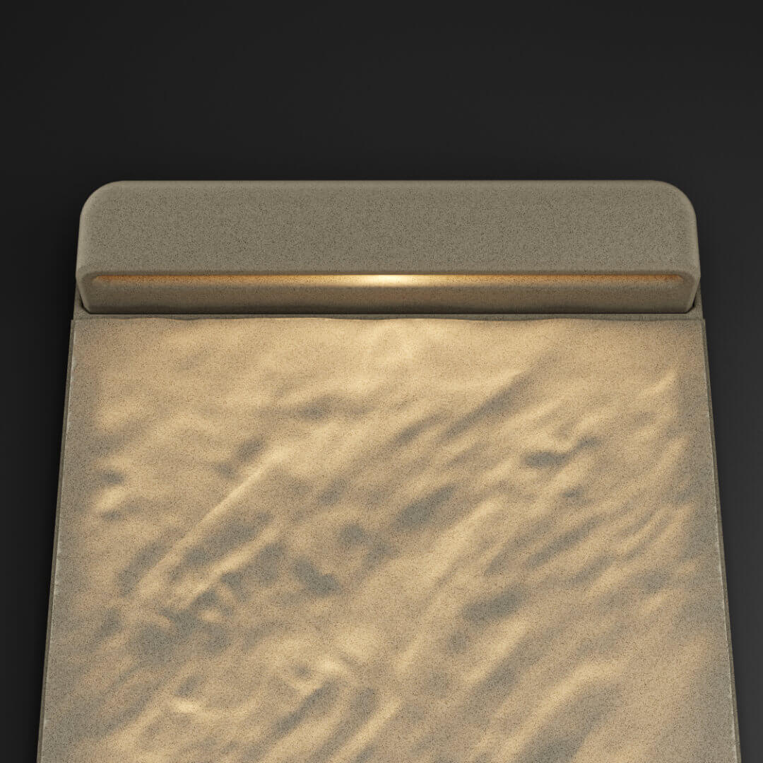 LED Светильник для шаговой плиты STONE Светлая Галька 330х75х98мм в Якутске фото