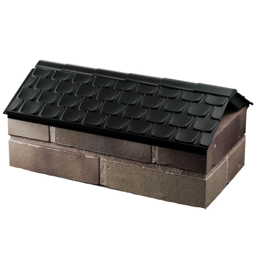 Парапет Zking Эльбрус Черный с посадкой на 1 кирпич (255мм) в Якутске фото