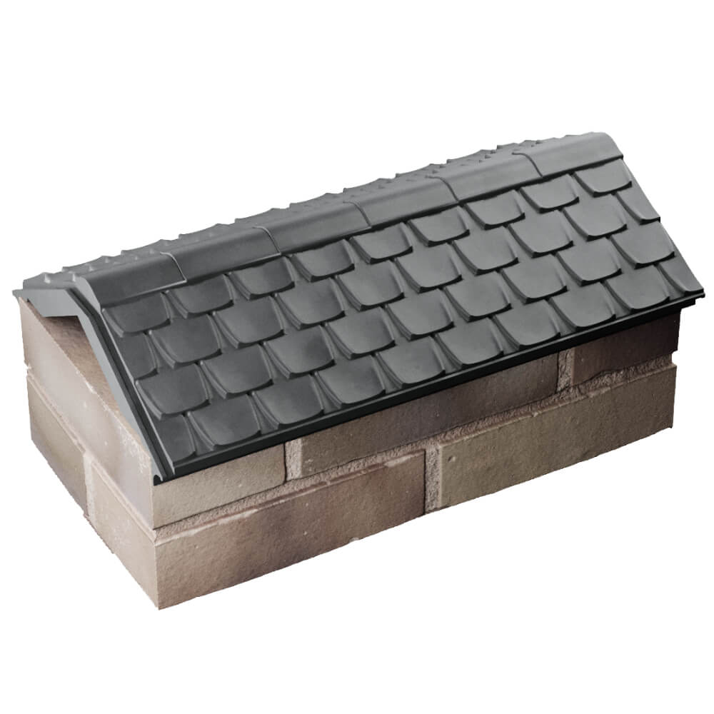 Парапет Zking Эльбрус Серый с посадкой на 1 кирпич (255мм) в Якутске фото