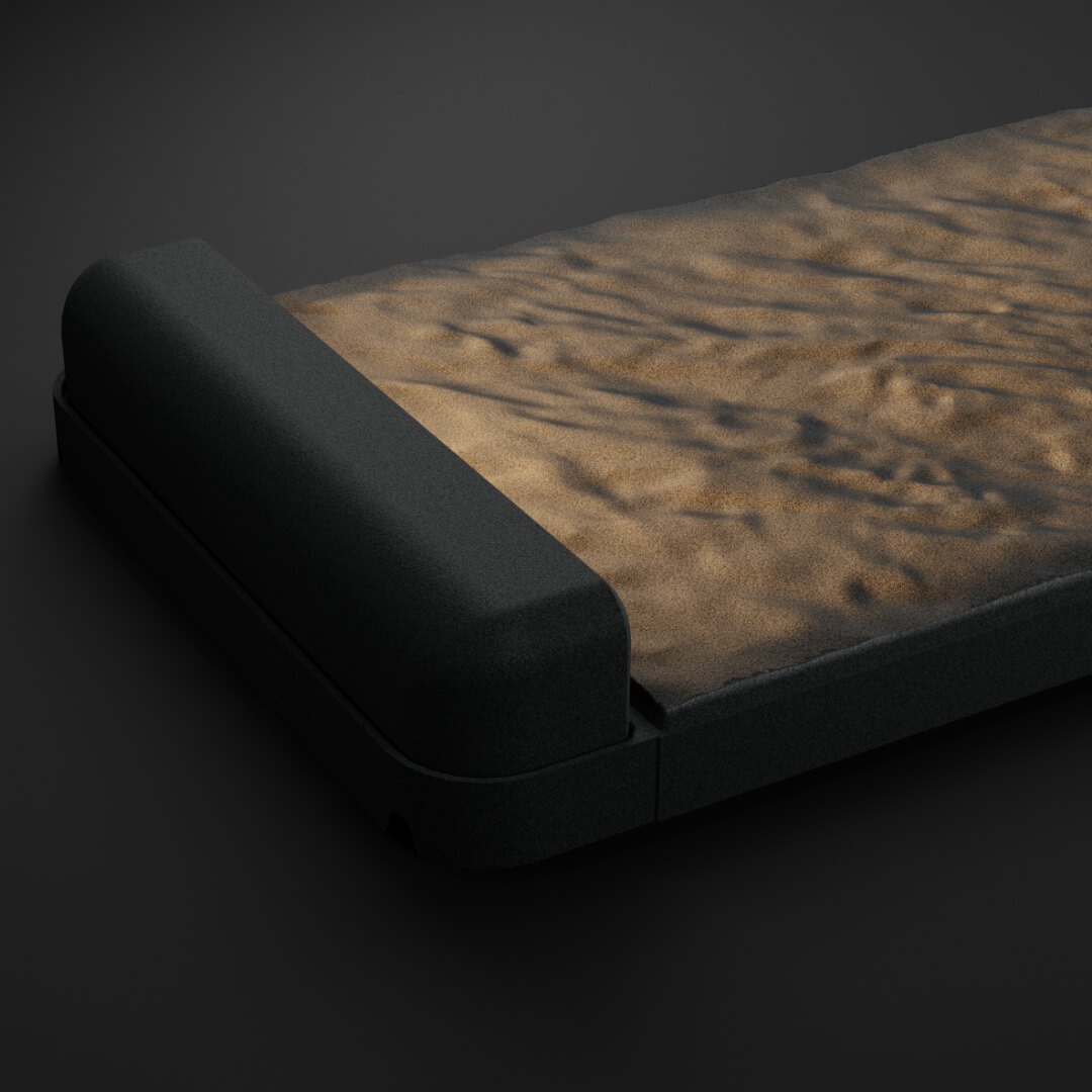 LED Светильник для шаговой плиты STONE Графитовый Серый 330х75х98мм в Якутске фото