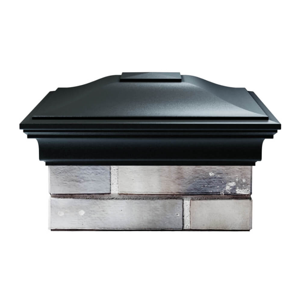 Колпак Zking Монблан Черный на столб 1.5х1.5 еврокирпича 0.7НФ (355х355мм) Якутск фото