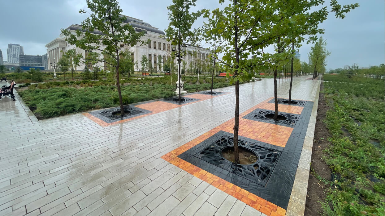 Приствольная решетка для дерева ZKING CRUST 1.2х1.2м Черная в Якутске фото