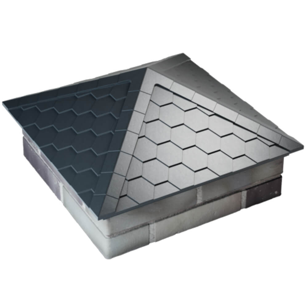 Колпак Zking Эверест Серый на столб 2х2 кирпича (535х535мм) Якутск фото