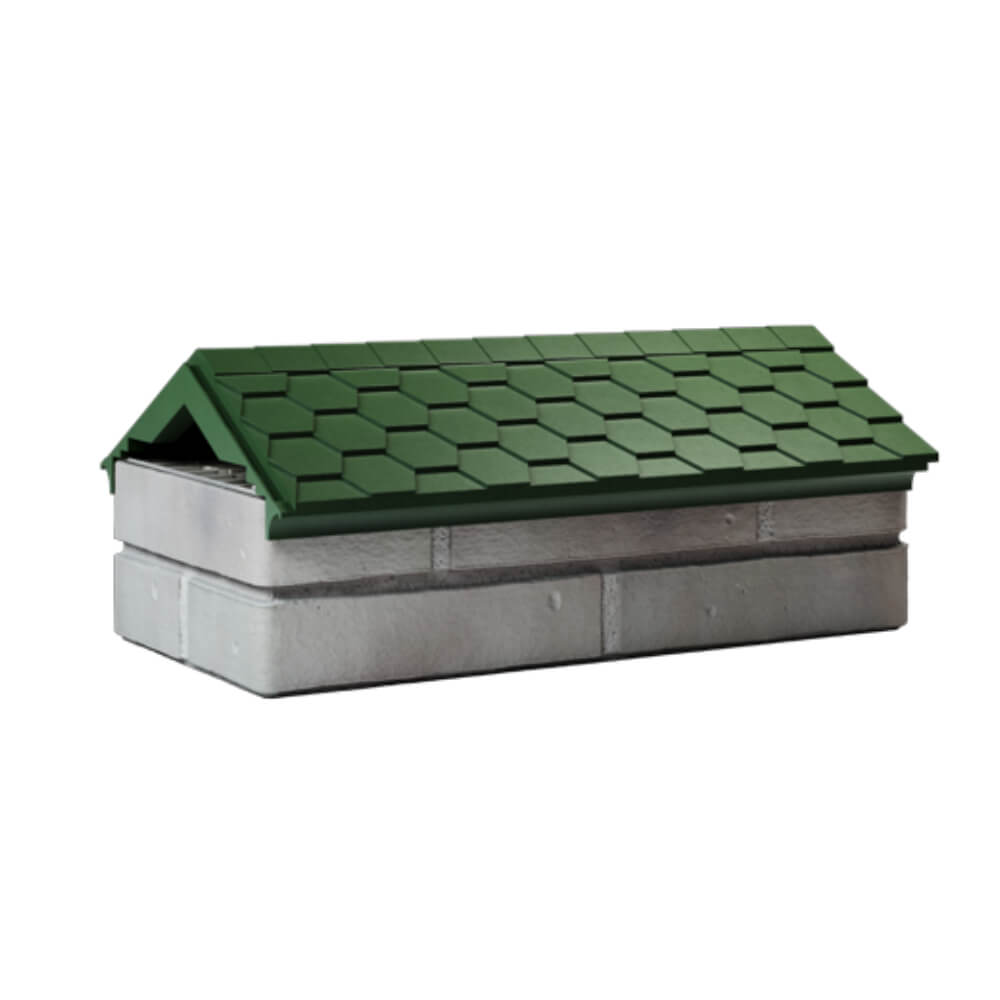 Парапет Zking Эверест Зеленый с посадкой на 1 кирпич (200/225/255мм) Якутск фото