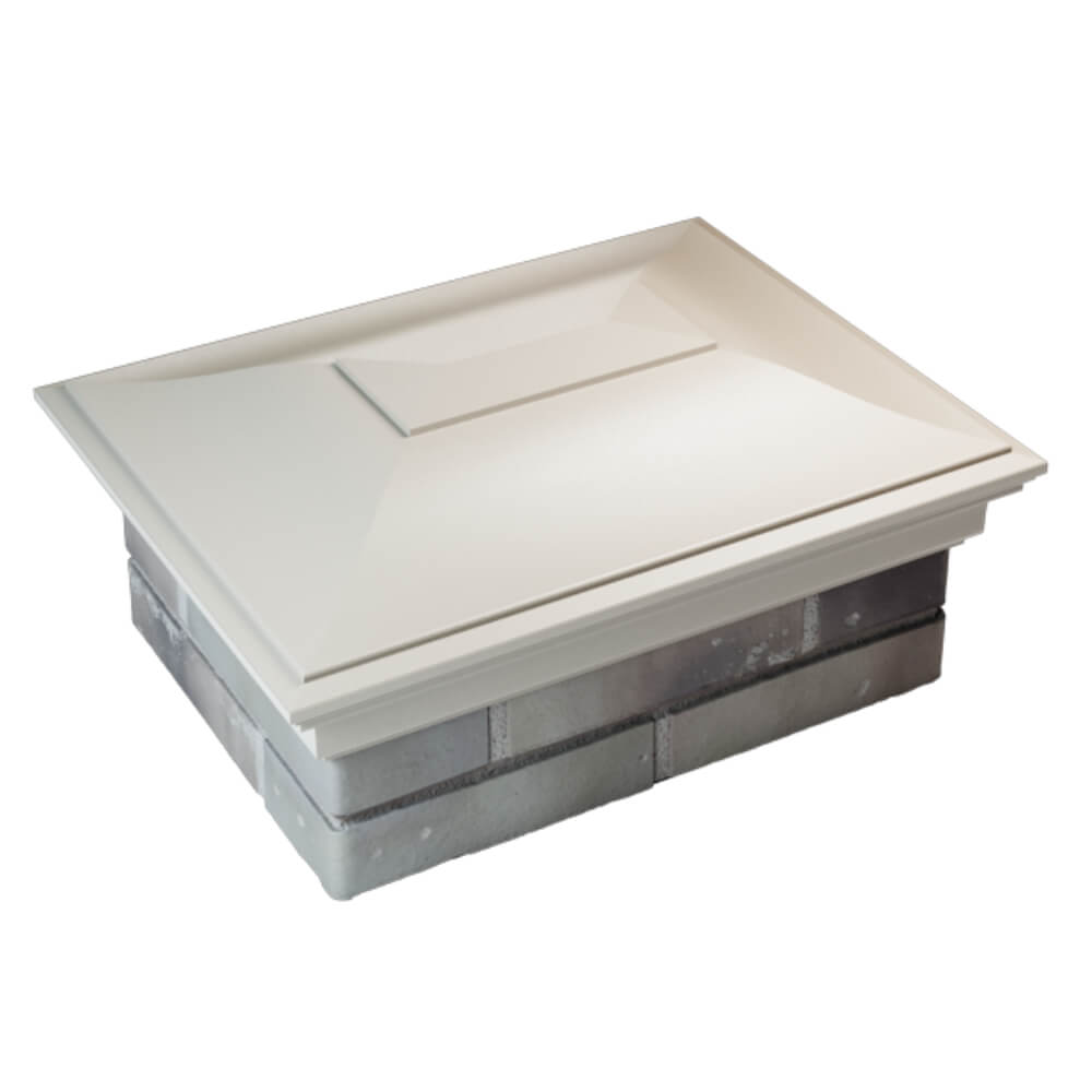 Колпак Zking Монблан Бежевый на столб 2х1.5 кирпича (515х385мм) Якутск фото