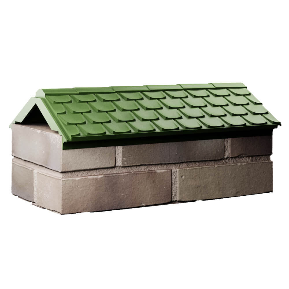 Парапет Zking Эльбрус Зеленый с посадкой на 1 кирпич (255мм) Якутск фото