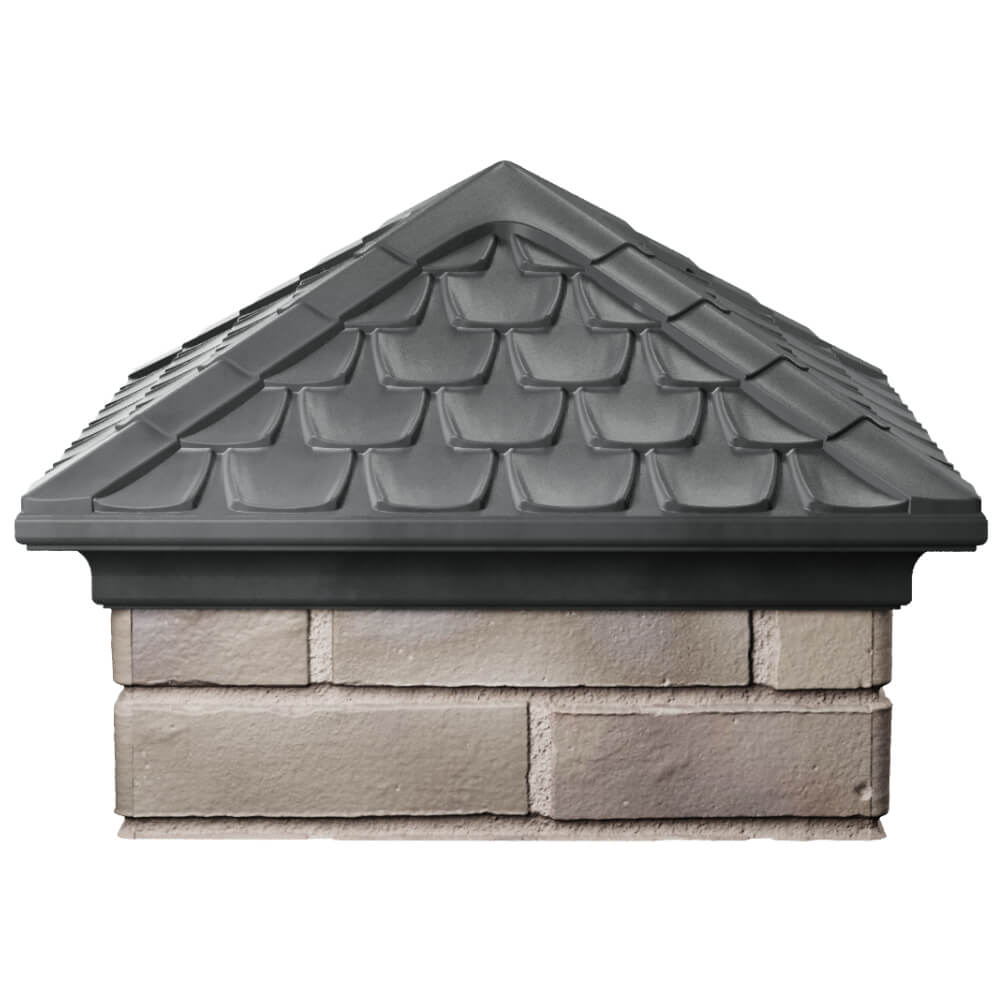 Колпак Zking Эльбрус Серый на столб 1.5х1.5 кирпича (385х385мм) Якутск фото