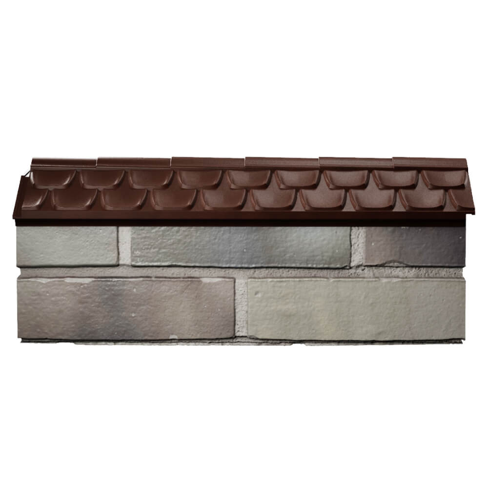 Парапет Zking Эльбрус Коричневый с посадкой на 0.5 кирпича (130мм) в Якутске фото