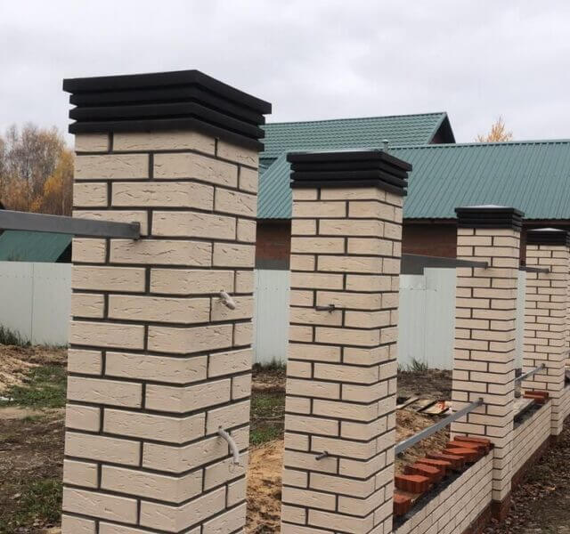 Колпак Zking Бона ХайТек Коричневый на столб 1.5х1.5 кирпича (385х385мм) в Якутске фото