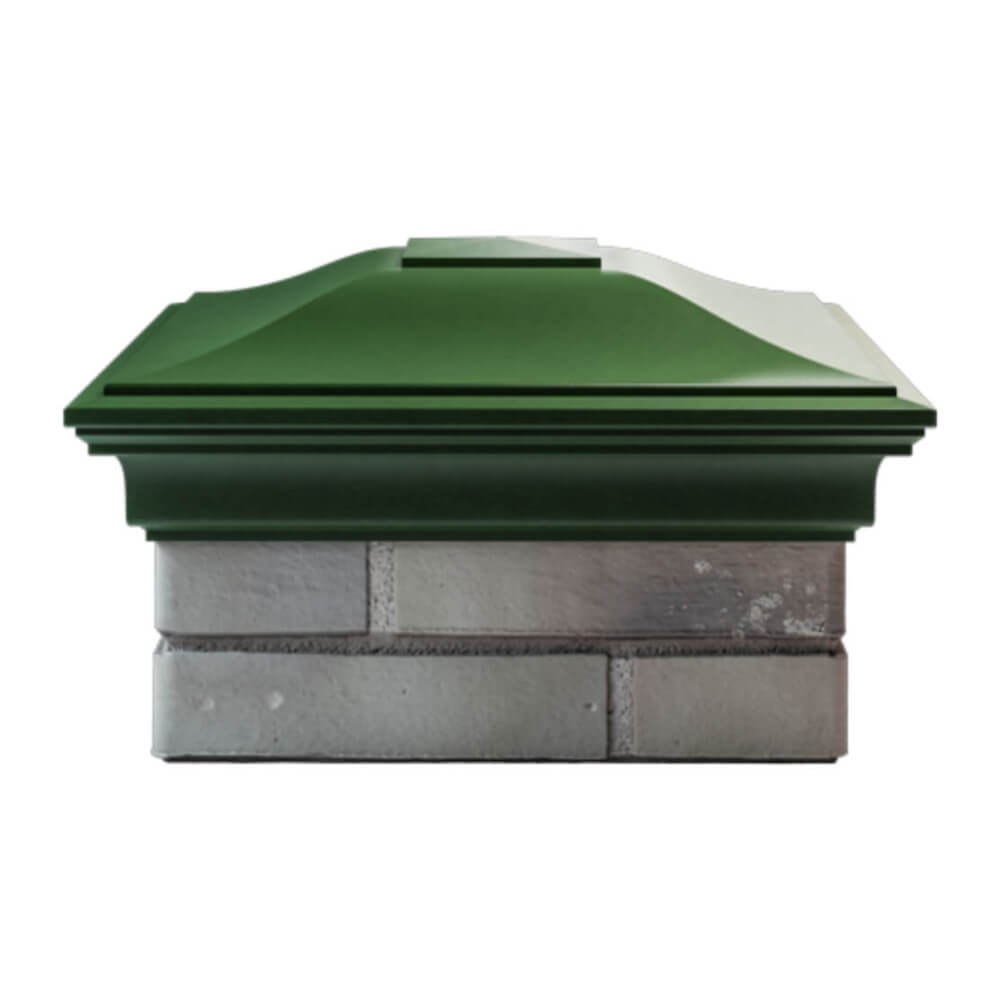 Колпак Zking Монблан Зеленый на столб 1.5х1.5 еврокирпича 0.7НФ (355х355мм) Якутск фото