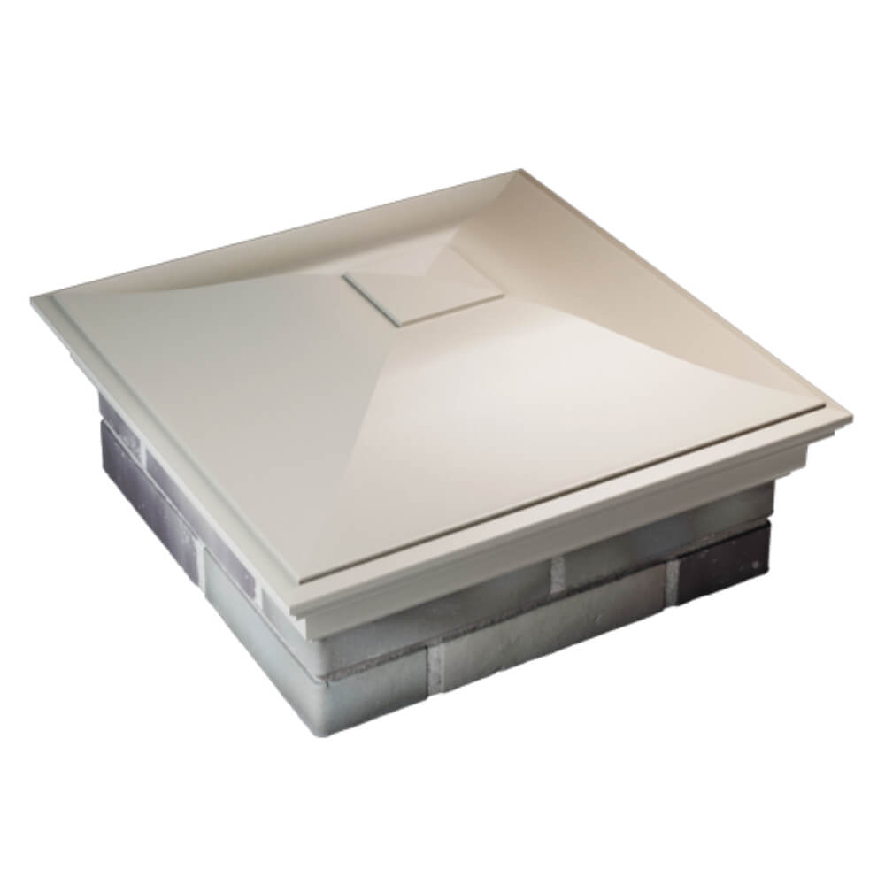 Колпак Zking Монблан Бежевый на столб 2х2 кирпича (515х515мм) Якутск фото