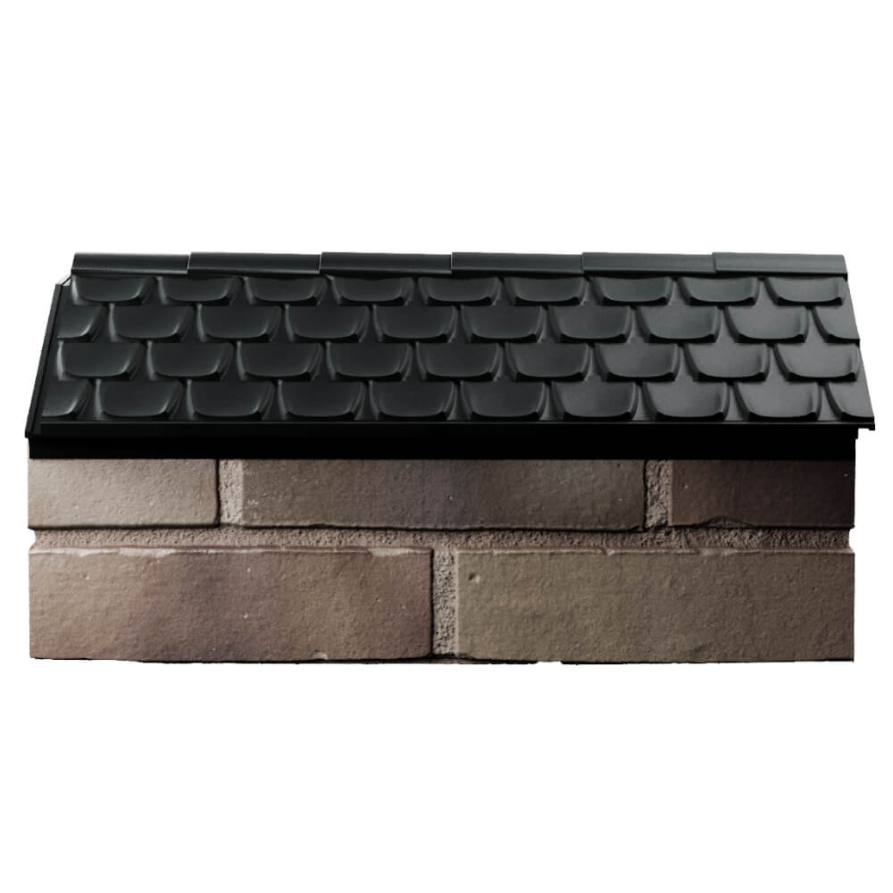 Парапет Zking Эльбрус Черный с посадкой на 1 кирпич (255мм) в Якутске фото