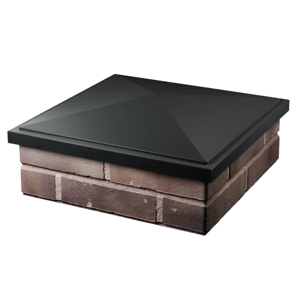 Колпак Zking БонаМоно Черный на столб 2х2 кирпича (515х515, 530х530мм) в Якутске фото