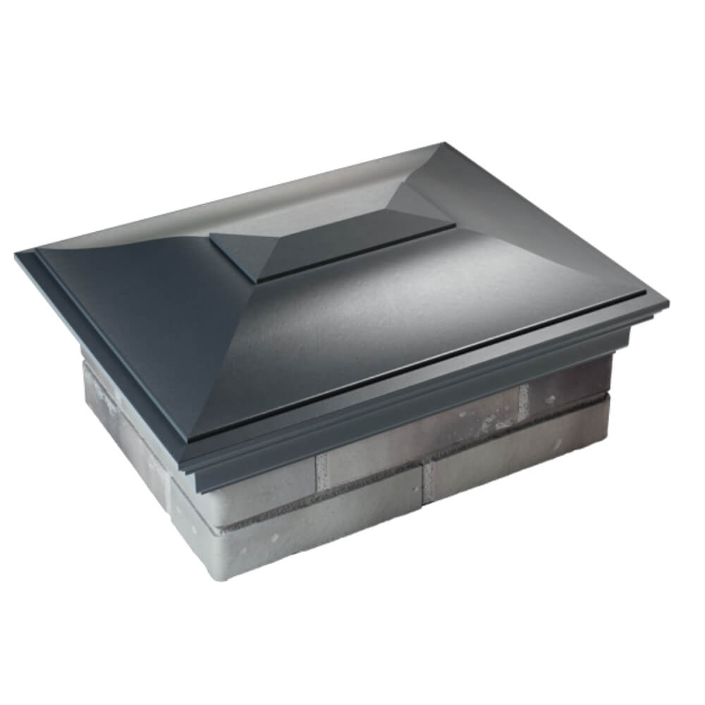 Колпак Zking Монблан Серый на столб 2х1.5 кирпича (515х385мм) Якутск фото