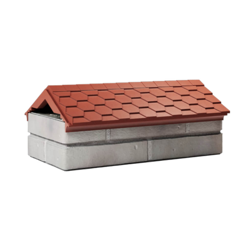 Парапет Zking Эверест Красный с посадкой на 1 кирпич (200/225/255мм) Якутск фото