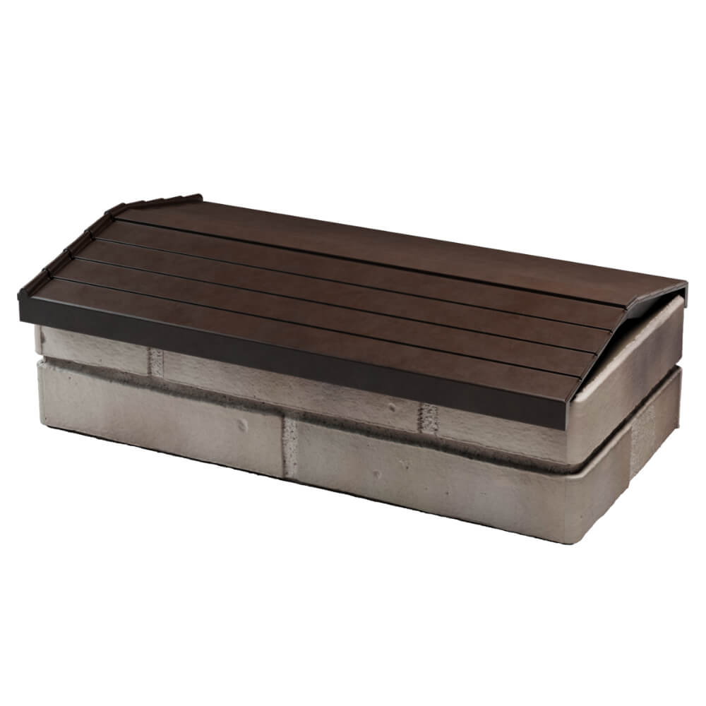 Парапет Zking Бона ХайТек Коричневый с посадкой на 1 кирпич (200/225/255мм) в Якутске фото