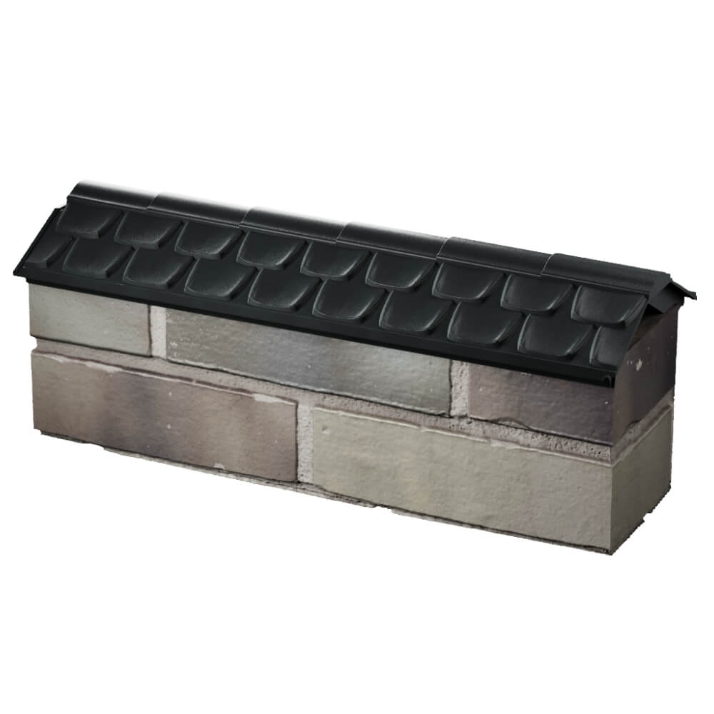 Парапет Zking Эльбрус Черный с посадкой на 0.5 кирпича (130мм) в Якутске фото