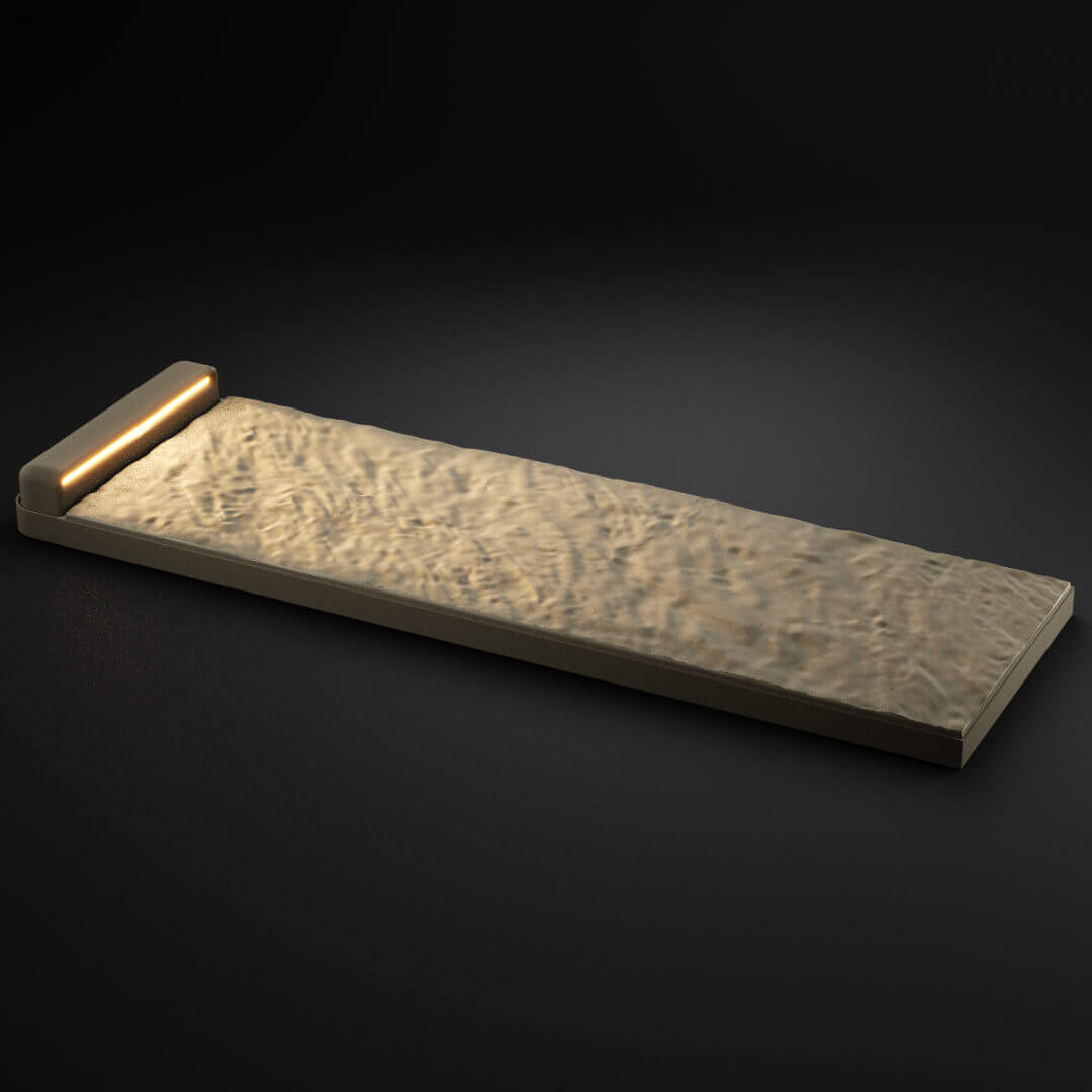 LED Светильник для шаговой плиты STONE Светлая Галька 330х75х98мм в Якутске фото