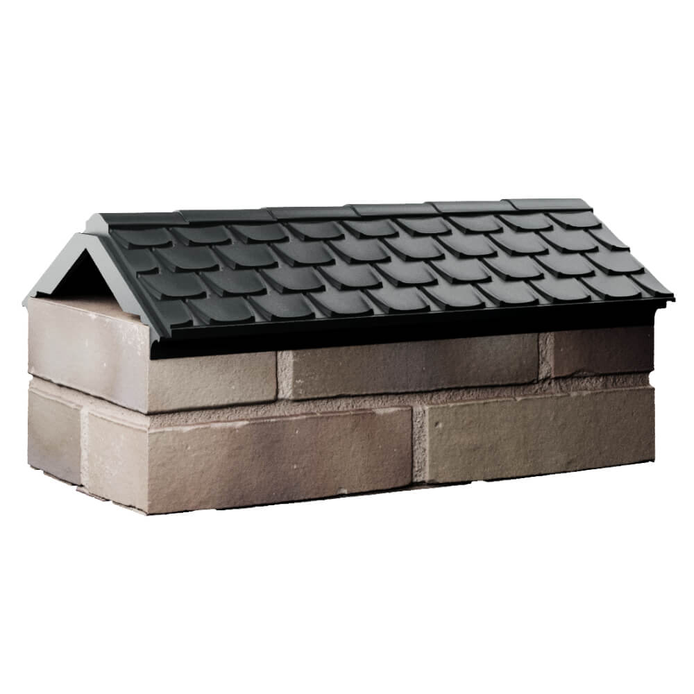 Парапет Zking Эльбрус Черный с посадкой на 1 кирпич (255мм) Якутск фото