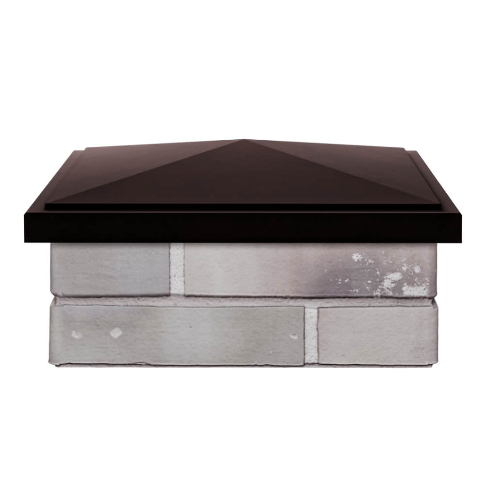 Колпак Zking БонаМоно Коричневый на столб 1.5х1.5 кирпича (385х385, 400х400мм) Якутск фото